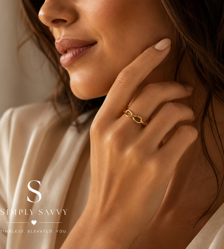14K Yellow Gold High-Polish Infinity Ring