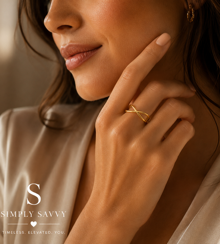 14K Yellow Gold Polished X-Crossover Ring