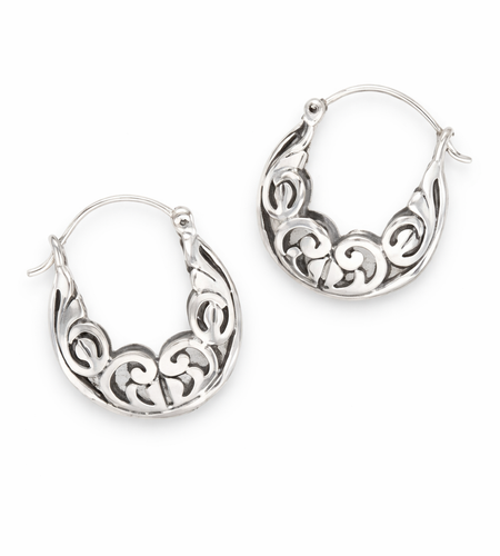 Pre-Owned Silpada Sterling Silver Filigree Earrings