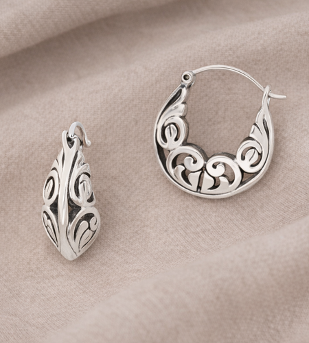 Pre-Owned Silpada Sterling Silver Filigree Earrings