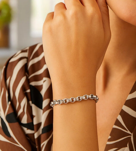 Sterling Silver Rolo Link Bracelet