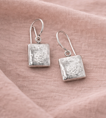 Pre-Owned Silpada Sterling Silver Square Earrings