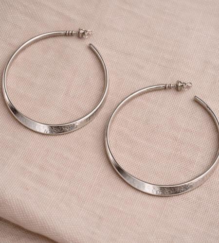 Pre-Owned Silpada Sterling Silver Hoop Earrings