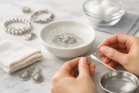 How to Clean Sterling Silver Jewelry Safely