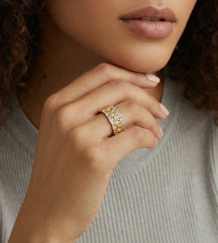 Simply Savvy Lattice Luxe Ring