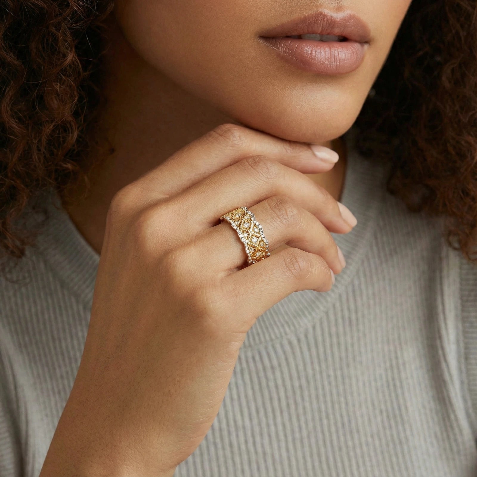 Simply Savvy Lattice Luxe Ring