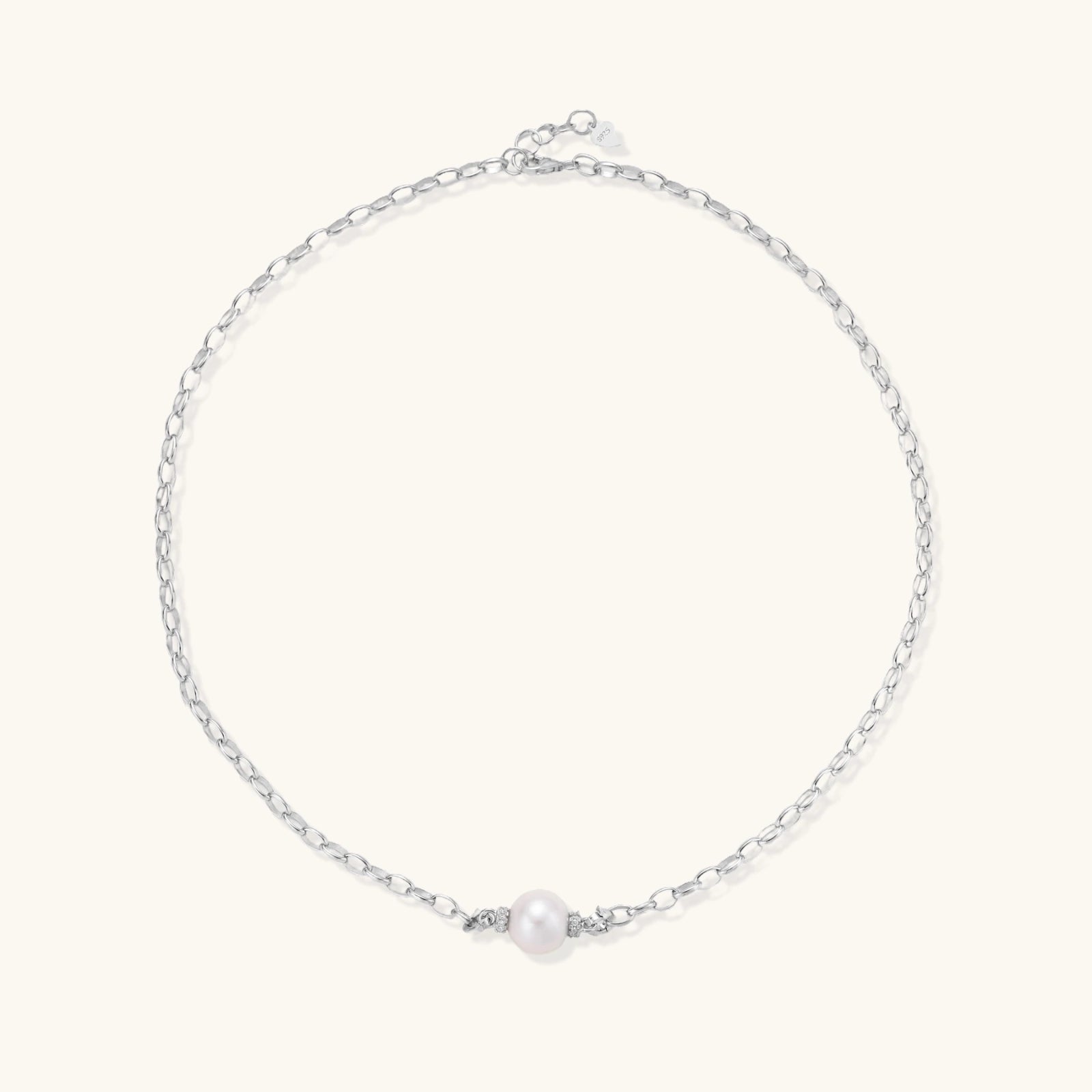 Simply Savvy Luna Pearl Chain Necklace