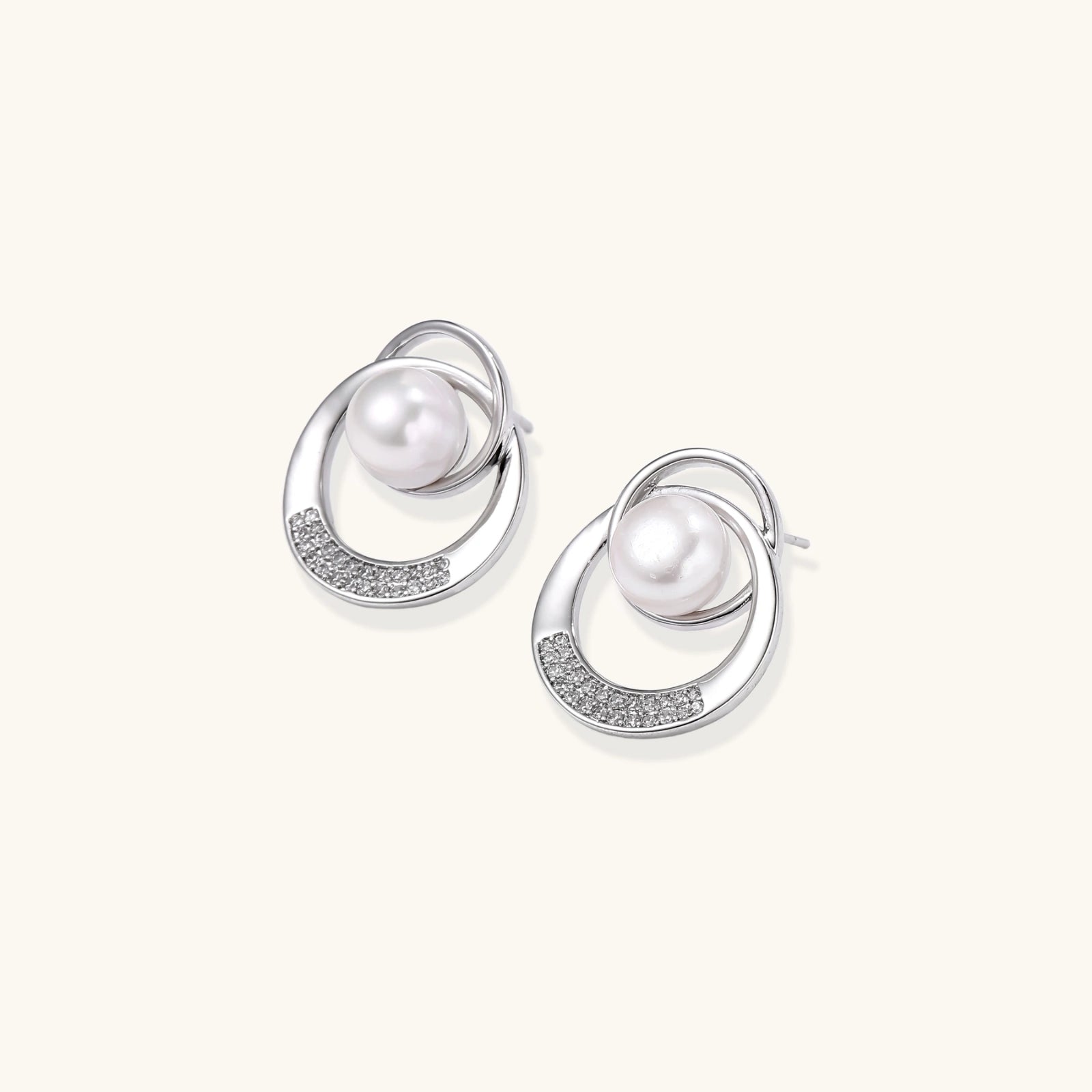Simply Savvy Pearl Orbit Studs