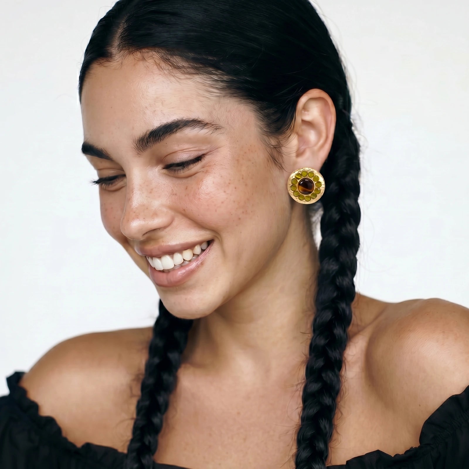 Simply Savvy Golden Hour Halo Studs