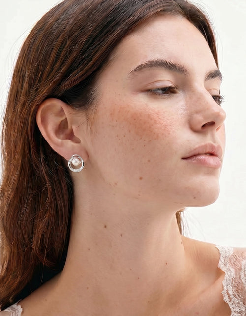Load image into Gallery viewer, Simply Savvy Pearl Orbit Studs
