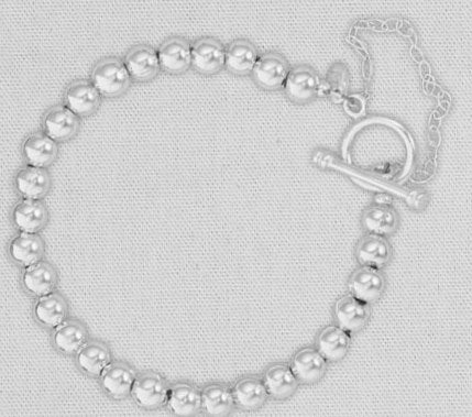 Pre-Owned Silpada Sterling Silver Beaded Bracelet - Retired Design