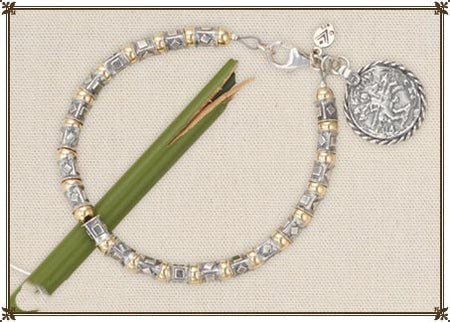 Pre-Owned Silpada Sterling silver and 14k Gold-Filled Bracelet - Retired Design