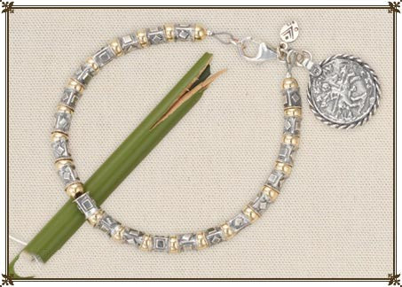 Pre-Owned Silpada Sterling silver and 14k Gold-Filled Bracelet - Retired Design