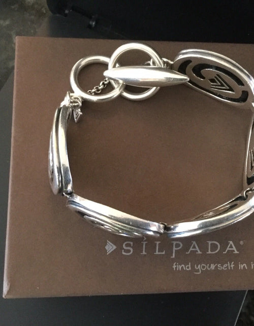 Load image into Gallery viewer, Pre-Owned Silpada Sterling Silver Swirl Bracelet - Retired Design
