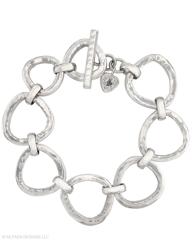Pre-Owned Silpada RUSH Sterling Silver Bracelet - Retired Design