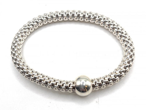 Load image into Gallery viewer, Pre-Owned Silpada Sterling Silver Chic Stretch Bracelet - Retired Design

