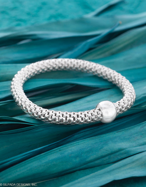 Load image into Gallery viewer, Pre-Owned Silpada Sterling Silver Chic Stretch Bracelet - Retired Design
