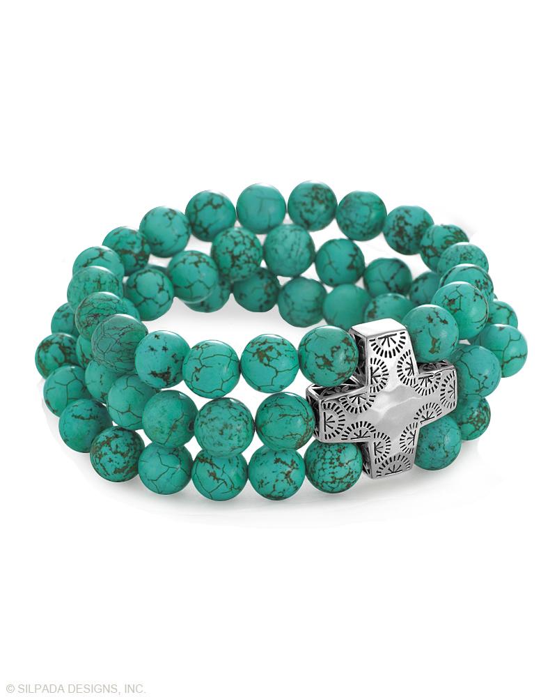 Pre-Owned Silpada DEVOTION Stretch Bracelet - Retired Design