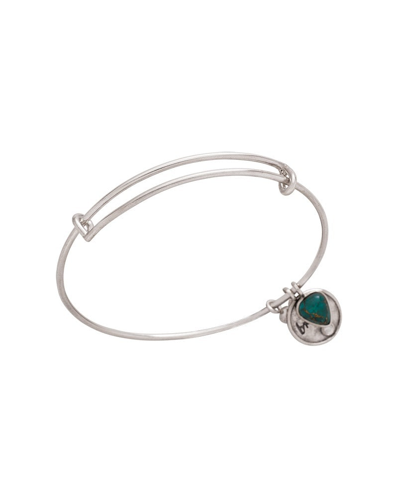 Pre-Owned Silpada Sterling Silver BE BRIGHT Bangle - Retired Design