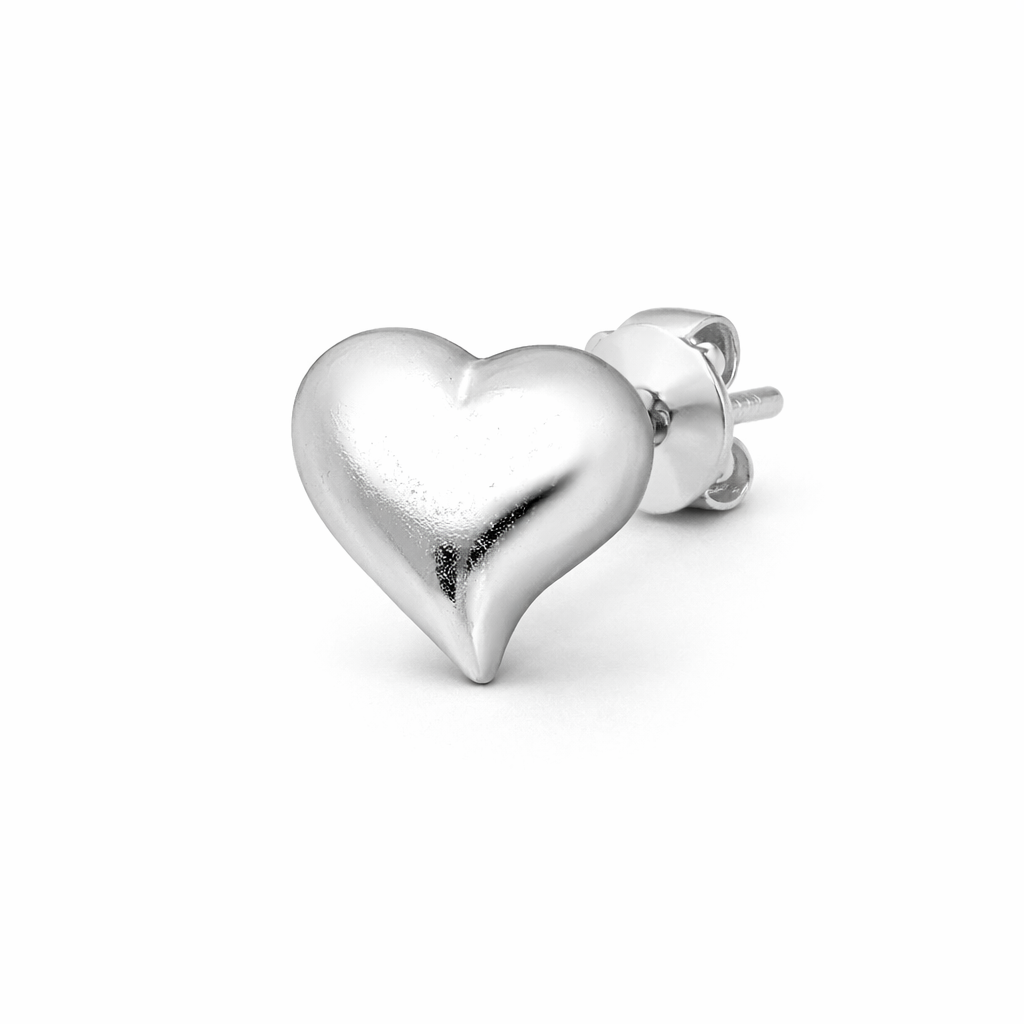 925 Sterling Silver “Simply Sweet Heart Studs”