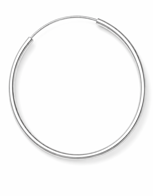 Load image into Gallery viewer, 925 Sterling Silver “Classic Everyday Hoops” Earrings – 1.7”

