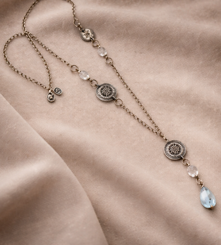 Pre-Owned Silpada Silver & Crystal Necklace - Retired Design