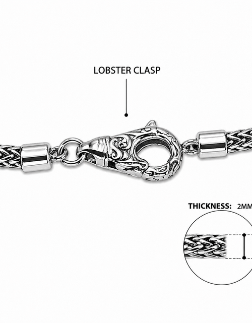 Load image into Gallery viewer, Bali Artisan Sterling Silver Tulang Naga Chain Necklace – Handcrafted 925 Silver – Luxury Bali Chain
