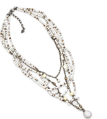 Pre-Owned Silpada Beds & Pearls Necklace - Retired Design