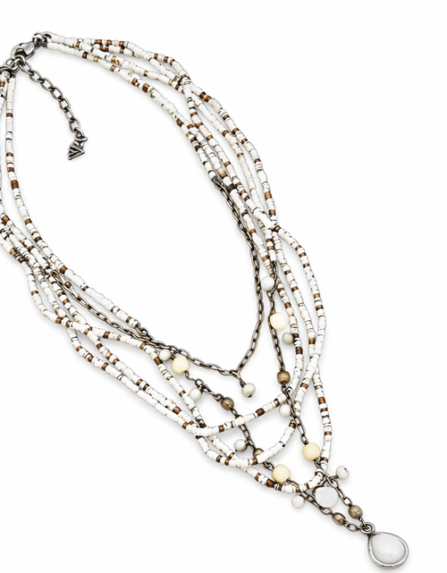 Load image into Gallery viewer, Pre-Owned Silpada Beds &amp; Pearls Necklace - Retired Design
