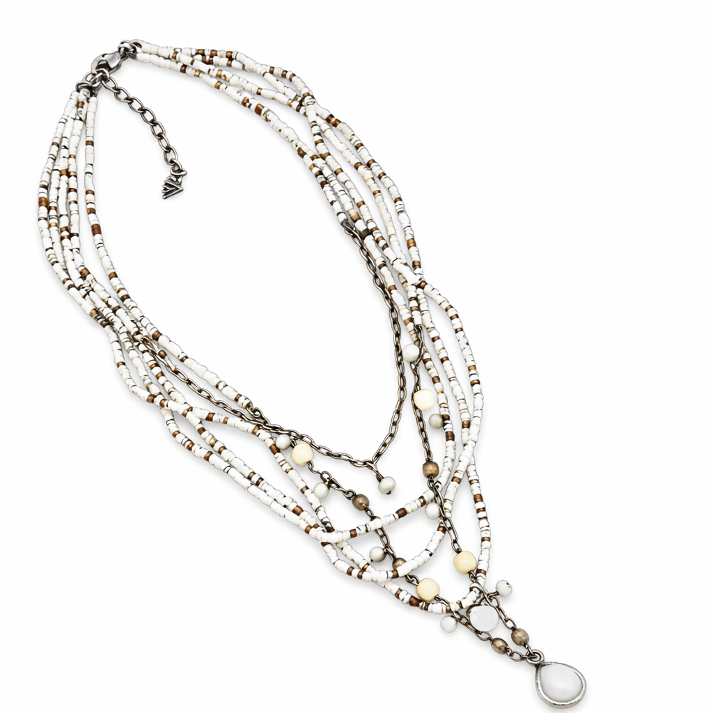 Pre-Owned Silpada Beds & Pearls Necklace - Retired Design