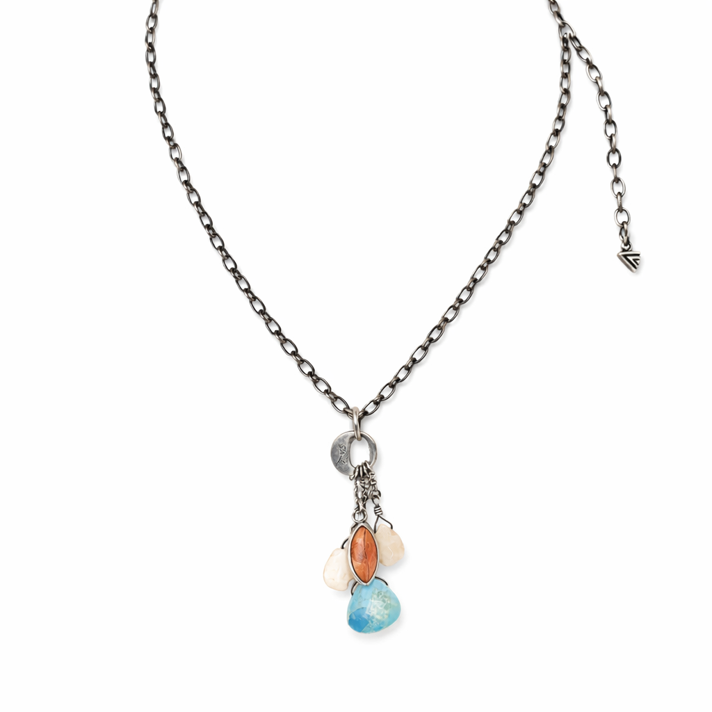 Pre-Owned Silpada Turquoise Pendant Necklace - Retired Design