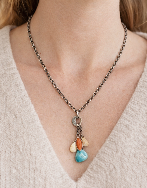 Load image into Gallery viewer, Pre-Owned Silpada Turquoise Pendant Necklace - Retired Design
