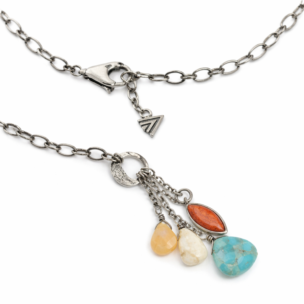 Pre-Owned Silpada Turquoise Pendant Necklace - Retired Design