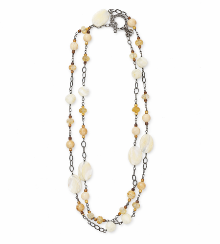 Pre-Owned Silpada Multi-stone Necklace - Retired Design