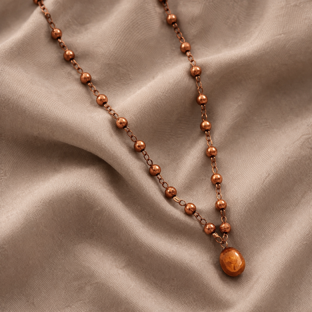Pre-Owned Silpada Copper Freshwater Pearl Necklace - Retired Design