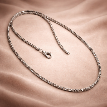 Bali Artisan Sterling Silver Tulang Naga Chain Necklace – Handcrafted 925 Silver – Luxury Bali Chain
