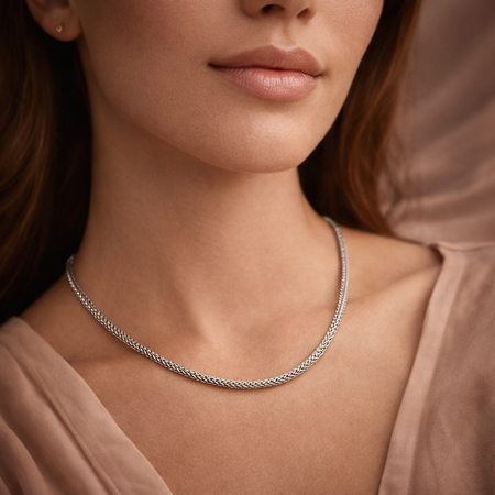 Bali Artisan Sterling Silver Tulang Naga Chain Necklace – Handcrafted 925 Silver – Luxury Bali Chain