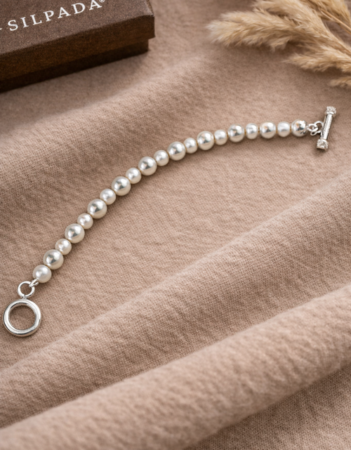 Load image into Gallery viewer, Pre-Owned Silpada Freshwater Pearl Bracelet - Retired Design
