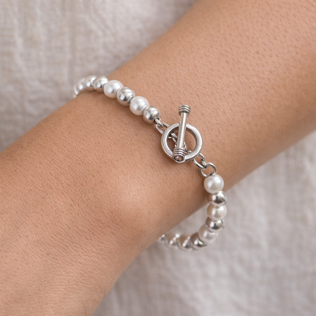 Pre-Owned Silpada Freshwater Pearl Bracelet - Retired Design