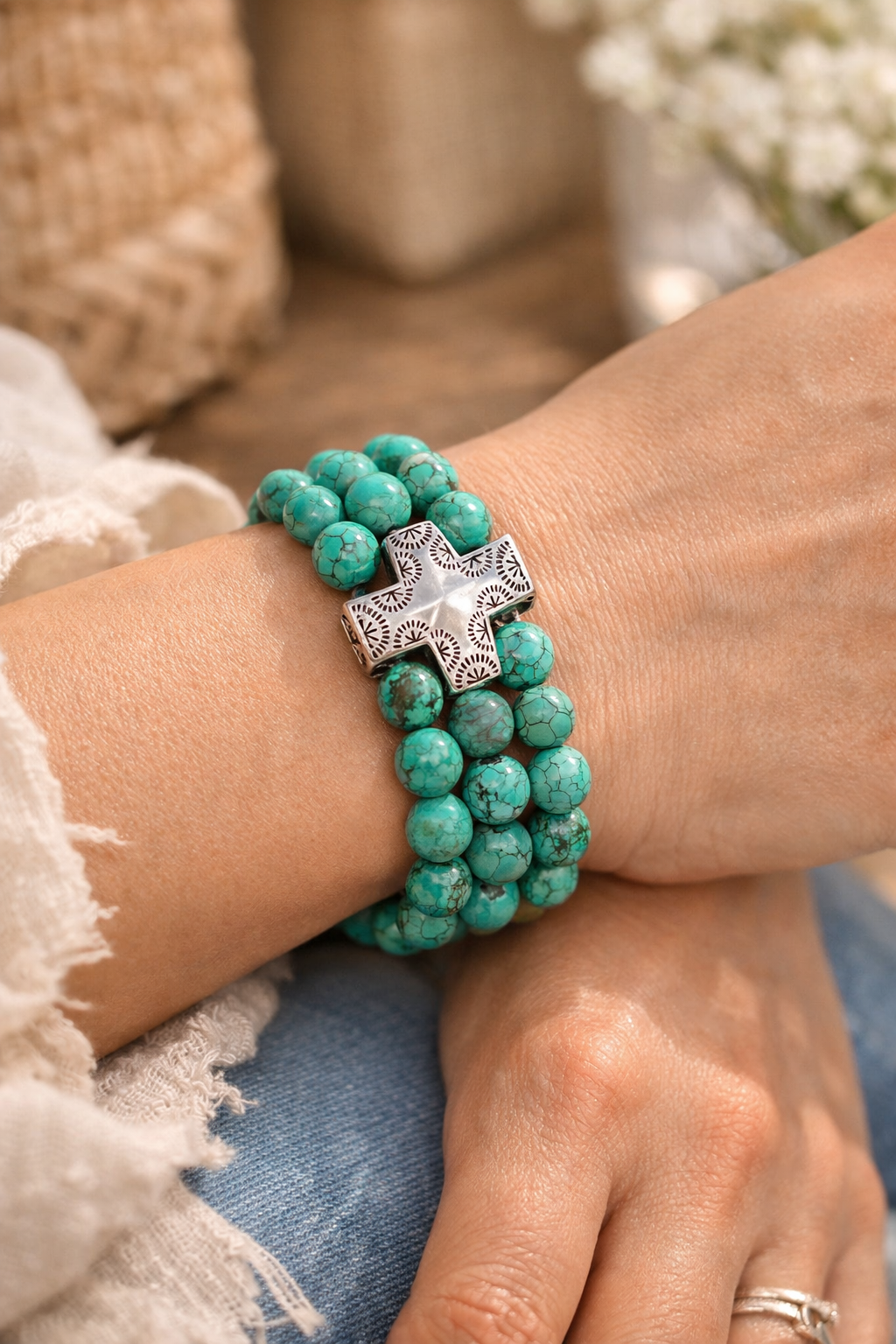 Pre-Owned Silpada DEVOTION Stretch Bracelet - Retired Design