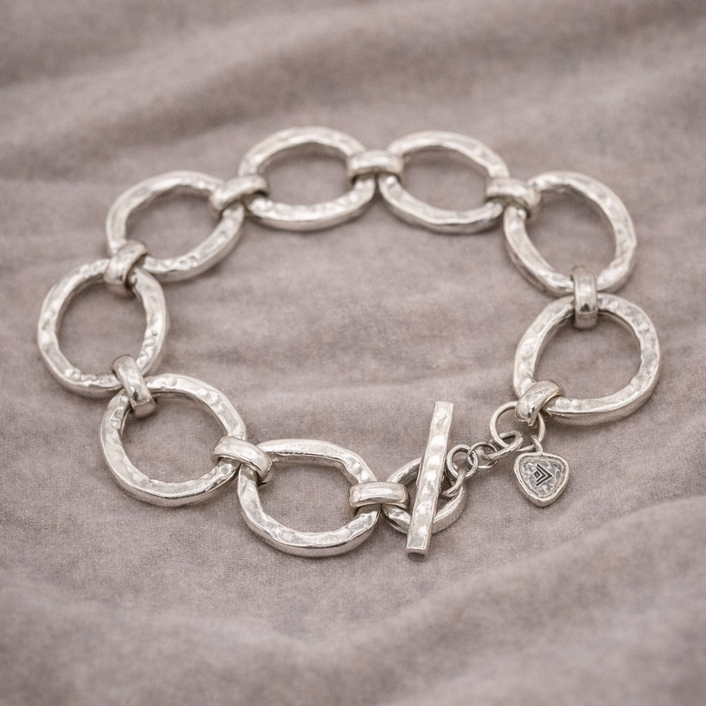 Pre-Owned Silpada RUSH Sterling Silver Bracelet - Retired Design