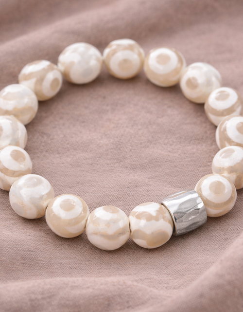 Load image into Gallery viewer, Pre-Owned Silpada SAFARI Sterling Silver Stretch Bracelet - Retired Design
