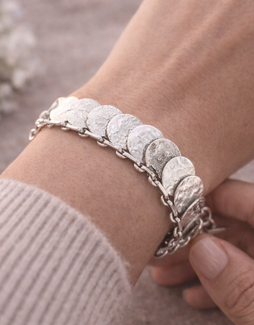 Load image into Gallery viewer, Pre-Owned Silpada SIMPLY SEQUIN Bracelet - Retired Design
