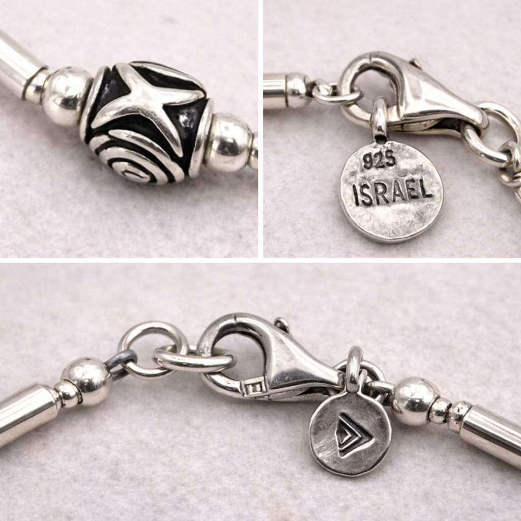 Pre-Owned Silpada Sterling Message Bracelet - Retired Design