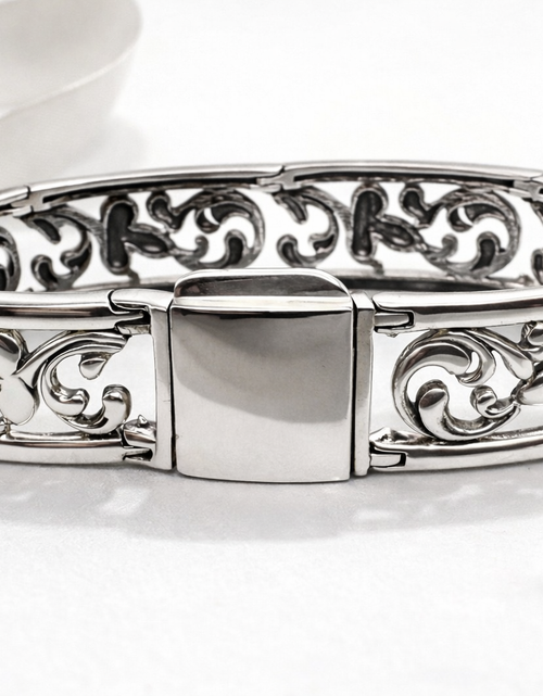 Load image into Gallery viewer, Pre-Owned Silpada Sterling Silver Filigree Bracelet - Retired Design
