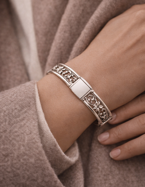 Load image into Gallery viewer, Pre-Owned Silpada Sterling Silver Filigree Bracelet - Retired Design
