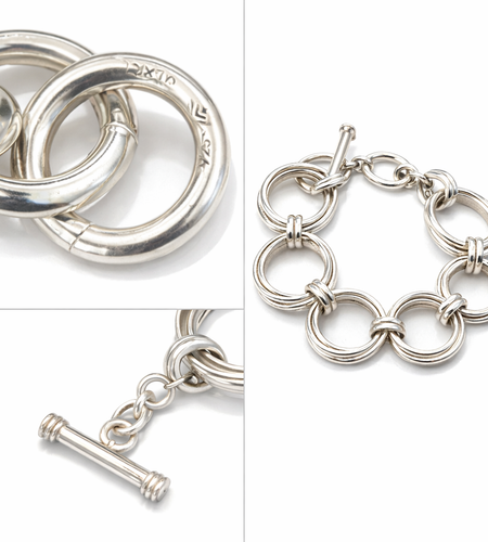 Pre-Owned Silpada Sterling Silver Link Bracelet - Retired Design