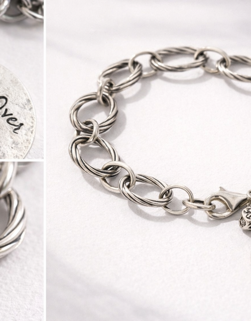 Load image into Gallery viewer, Pre-Owned Silpada Sterling Silver Guardian Angel Bracelet - Retired Design
