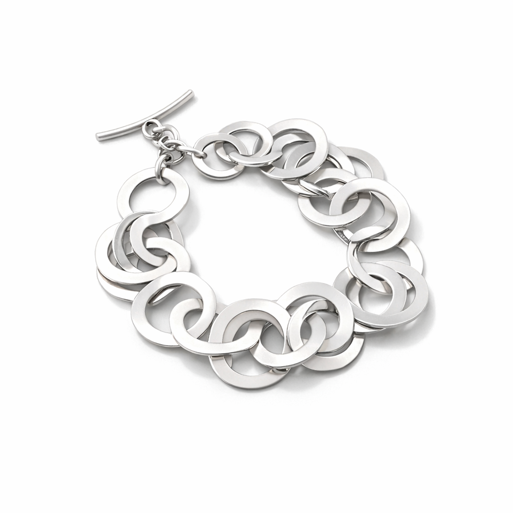 Pre-Owned Silpada Sterling Silver Link Bracelet - Retired Design