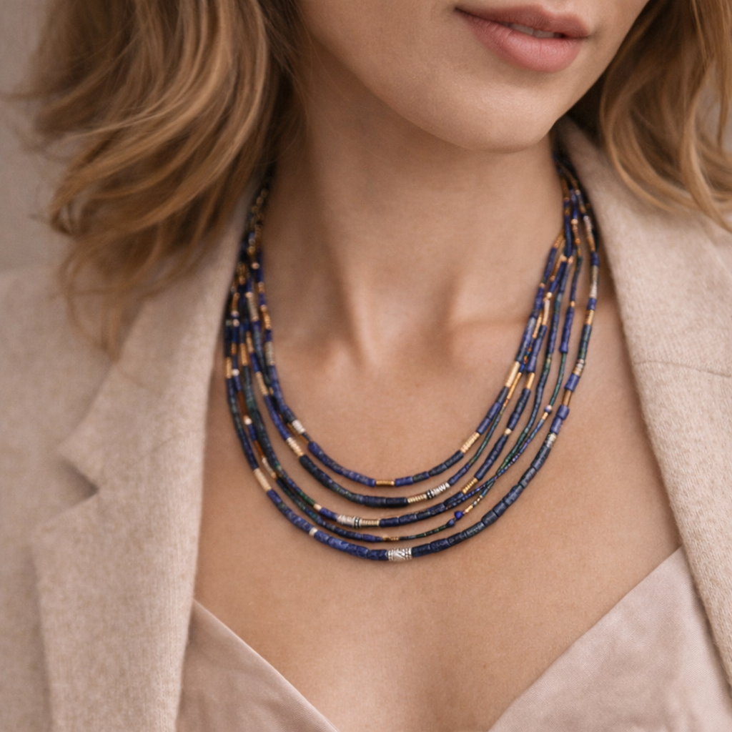 Pre-Owned Silpada “Into the Blue” Necklace - Retired Design